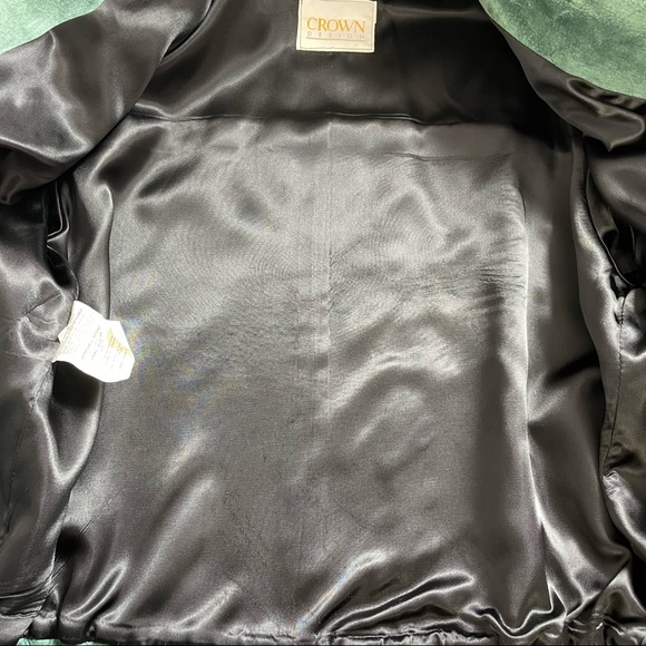 Vintage 80’s Green Suede Jacket - Picture 6 of 11